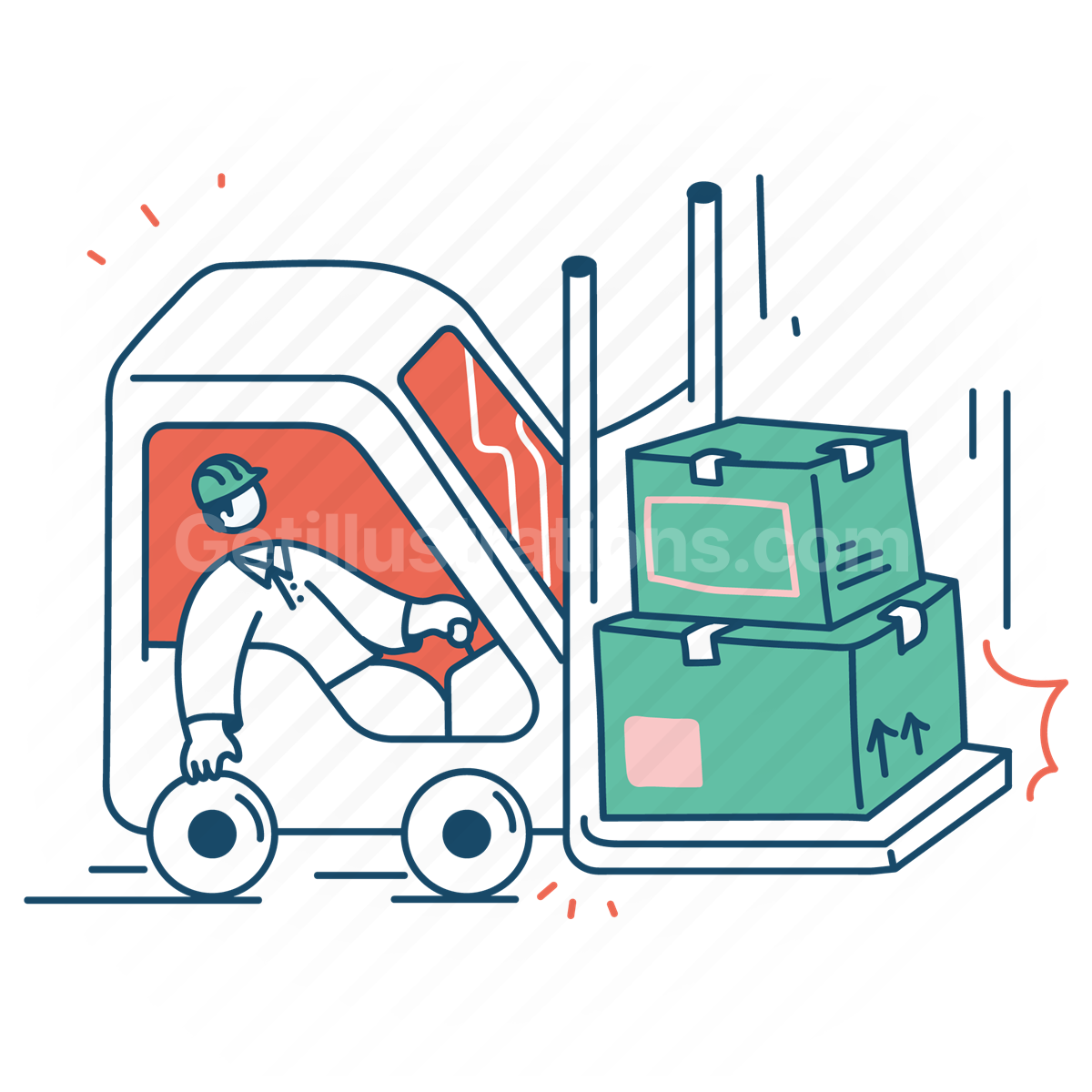 Transportation and Logistics  illustration